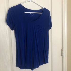 Royal blue pocket t shirt